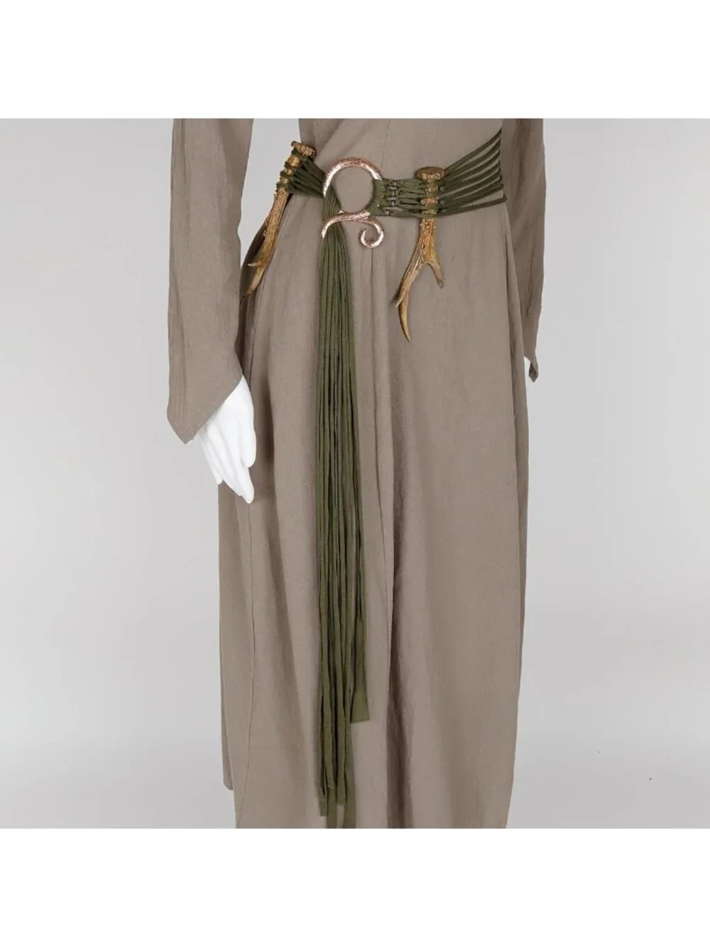 Viking Troll Cross Belt - Long Rope Ring Knotted Waist Belt for Norse & Pagan